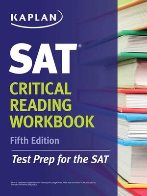 cover image of Kaplan SAT Critical Reading Workbook